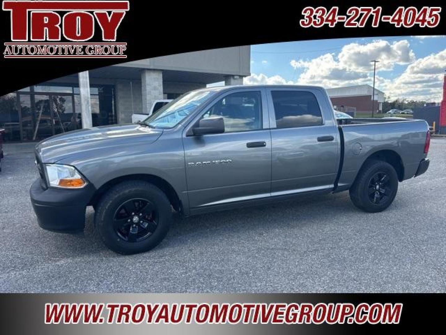 2012 Mineral Gray Metallic Clearcoat /Dark Slate/Medium Graystone Ram 1500 ST (1C6RD6KP1CS) with an 4.7L V8 FFV engine, Automatic transmission, located at 6812 Atlanta Hwy, Montgomery, AL, 36117, (334) 271-4045, 32.382118, -86.178673 - Mineral Gray Metallic Clearcoat 2012 Ram 1500 ST RWD 4.7L V8 FFV 6-Speed Automatic<br><br>Financing Available---Top Value for Trades.<br><br><br>Awards:<br> * 2012 KBB.com 10 Best Used Trucks Under $20,000 - Photo#0