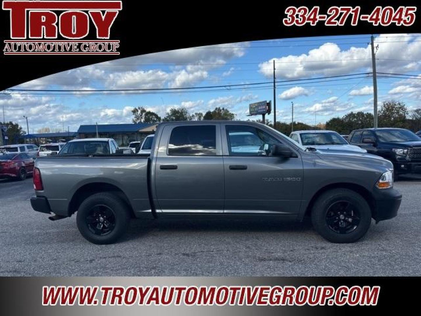 2012 Mineral Gray Metallic Clearcoat /Dark Slate/Medium Graystone Ram 1500 ST (1C6RD6KP1CS) with an 4.7L V8 FFV engine, Automatic transmission, located at 6812 Atlanta Hwy, Montgomery, AL, 36117, (334) 271-4045, 32.382118, -86.178673 - Mineral Gray Metallic Clearcoat 2012 Ram 1500 ST RWD 4.7L V8 FFV 6-Speed Automatic<br><br>Financing Available---Top Value for Trades.<br><br><br>Awards:<br> * 2012 KBB.com 10 Best Used Trucks Under $20,000 - Photo#1