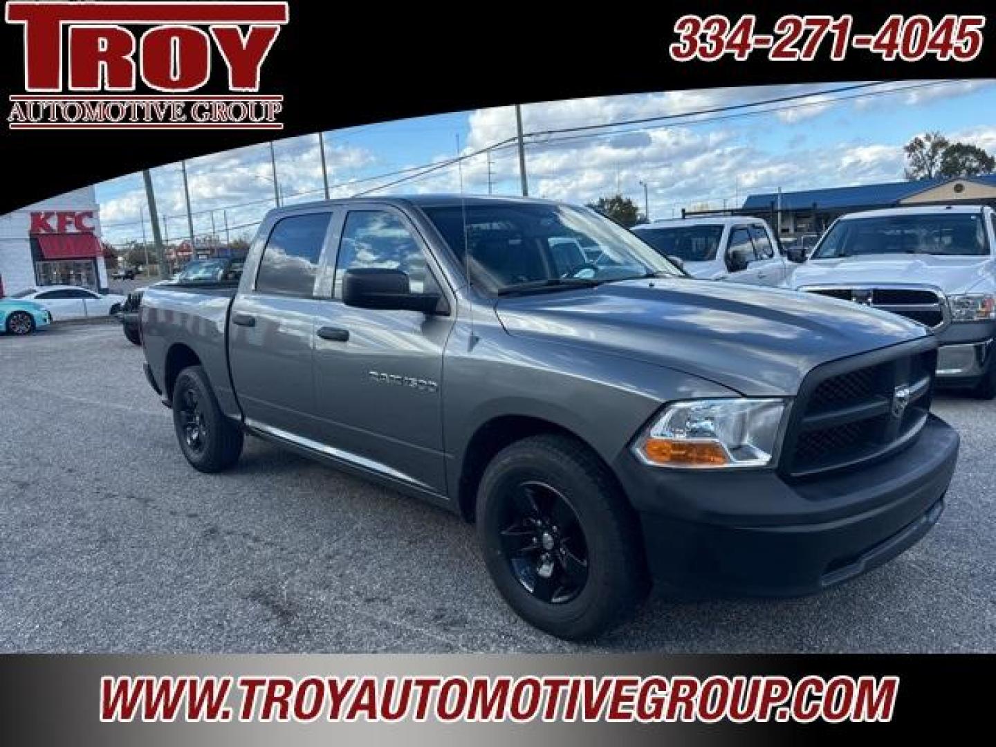 2012 Mineral Gray Metallic Clearcoat /Dark Slate/Medium Graystone Ram 1500 ST (1C6RD6KP1CS) with an 4.7L V8 FFV engine, Automatic transmission, located at 6812 Atlanta Hwy, Montgomery, AL, 36117, (334) 271-4045, 32.382118, -86.178673 - Mineral Gray Metallic Clearcoat 2012 Ram 1500 ST RWD 4.7L V8 FFV 6-Speed Automatic<br><br>Financing Available---Top Value for Trades.<br><br><br>Awards:<br> * 2012 KBB.com 10 Best Used Trucks Under $20,000 - Photo#4