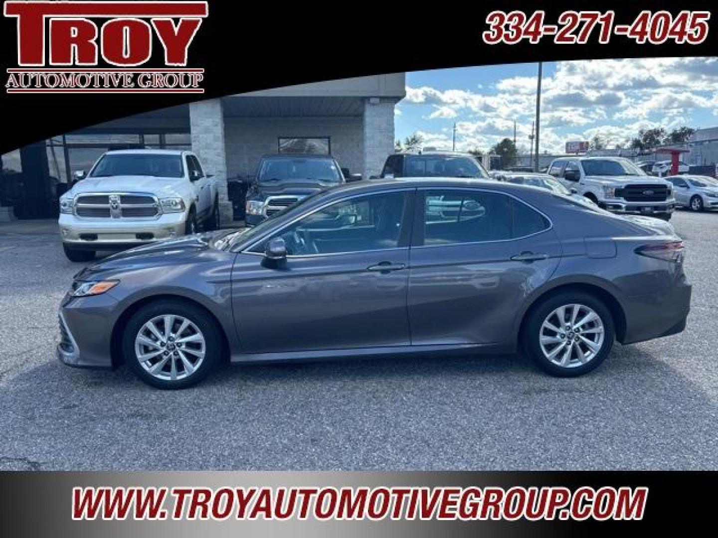 2023 Gray /Black Toyota Camry LE (4T1C11AK2PU) with an 2.5L I4 DOHC 16V engine, Automatic transmission, located at 6812 Atlanta Hwy, Montgomery, AL, 36117, (334) 271-4045, 32.382118, -86.178673 - Recent Arrival!<br><br>Gray 2023 Toyota Camry LE FWD 2.5L I4 DOHC 16V 8-Speed Automatic<br><br>Financing Available---Top Value for Trades.<br><br>28/39 City/Highway MPG - Photo#0