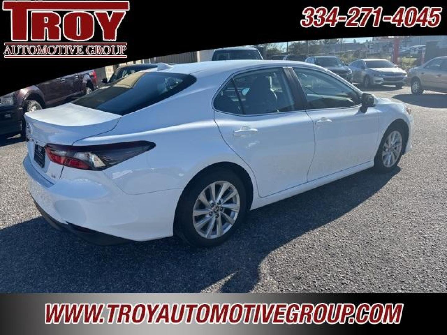 2023 Ice Cap /Black Toyota Camry LE (4T1C11AKXPU) with an 2.5L I4 DOHC 16V engine, Automatic transmission, located at 6812 Atlanta Hwy, Montgomery, AL, 36117, (334) 271-4045, 32.382118, -86.178673 - White 2023 Toyota Camry LE FWD 2.5L I4 DOHC 16V 8-Speed Automatic<br><br>Financing Available---Top Value for Trades.<br><br>28/39 City/Highway MPG - Photo#8