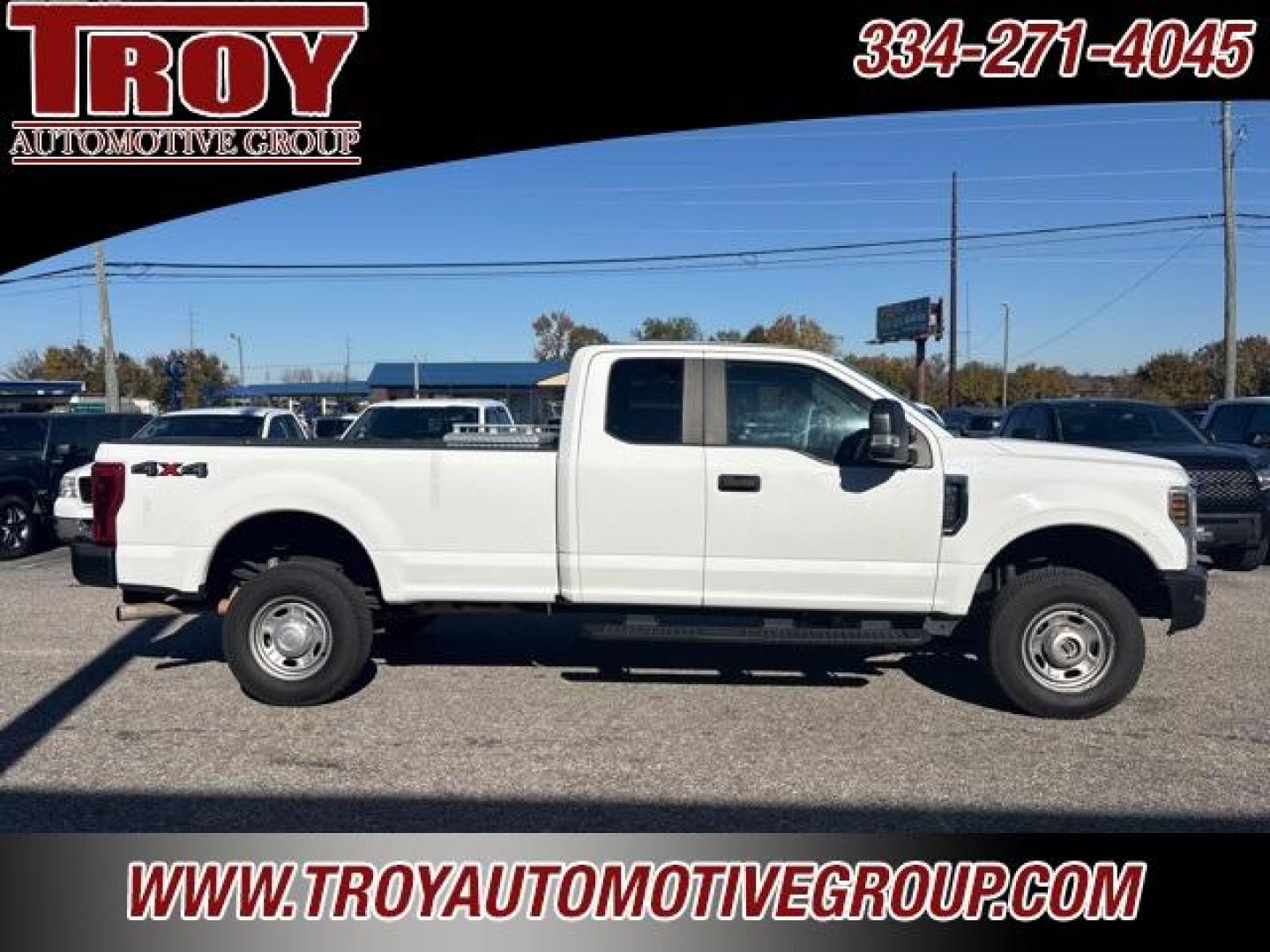 2019 Oxford White /Medium Earth Gray Ford F-250SD XL (1FT7X2B63KE) with an 6.2L V8 EFI SOHC 16V Flex Fuel engine, Automatic transmission, located at 6812 Atlanta Hwy, Montgomery, AL, 36117, (334) 271-4045, 32.382118, -86.178673 - Power Windows and Locks!!<br>Steering Wheel Controls!!<br>Back Up Camera!!<br>Tow Package!!<br>Cam Locker Toolbox!!<br>8 Bed!! - Photo#0