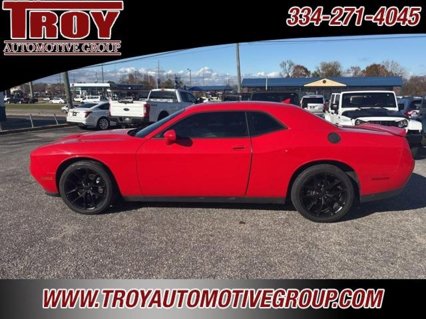 2015 Torred Clearcoat /Pearl/Black Dodge Challenger SXT (2C3CDZBG2FH) with an 3.6L V6 24V VVT engine, Automatic transmission, located at 6812 Atlanta Hwy, Montgomery, AL, 36117, (334) 271-4045, 32.382118, -86.178673 - Leather Interior!!<br>Power Sunroof!!<br>Alpine Sound System!!<br>Remote Start!! - Photo#0