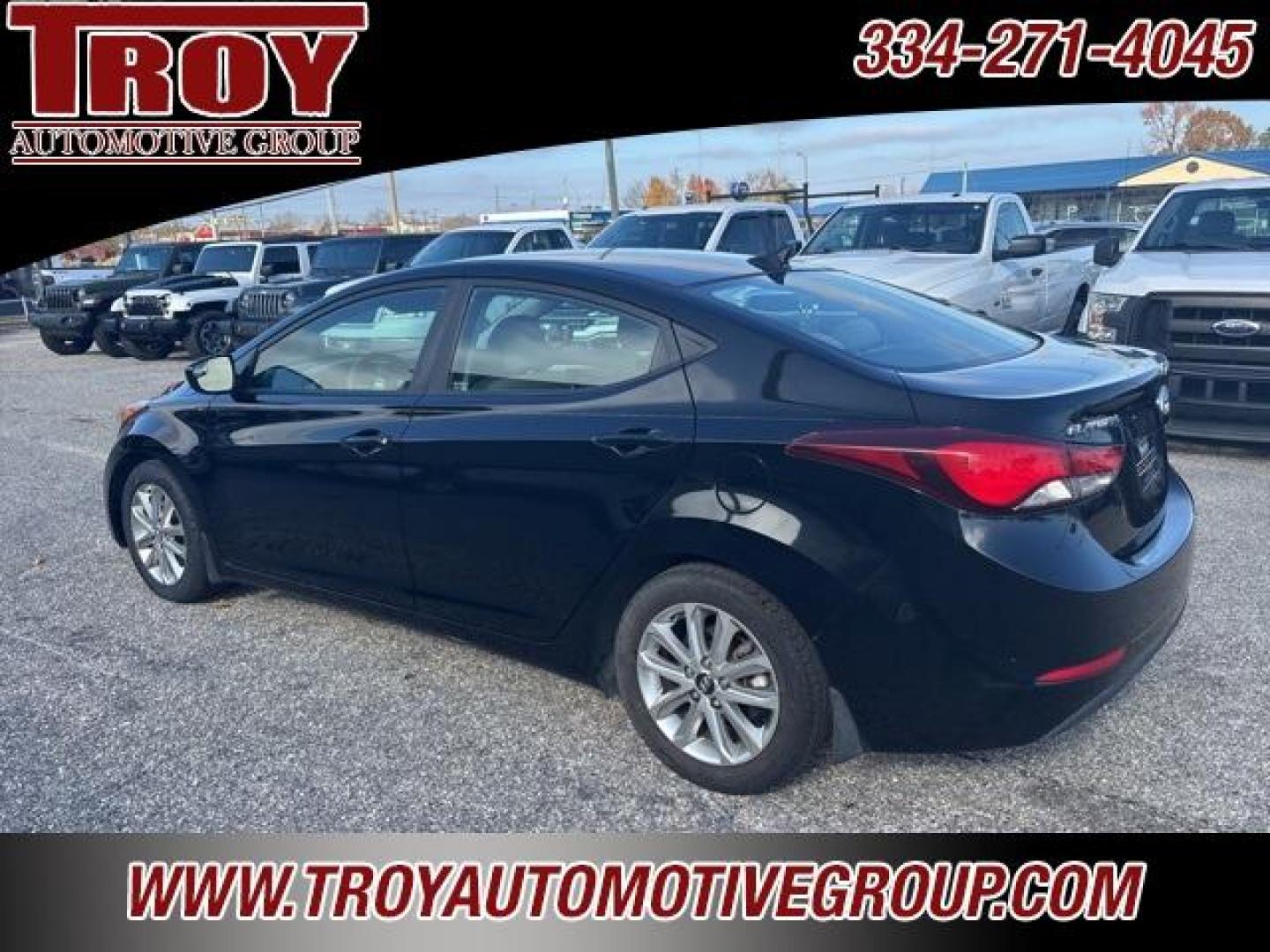 2015 Black Noir Pearl /Gray Hyundai Elantra SE (KMHDH4AE2FU) with an 1.8L I4 MPI DOHC 16V ULEV II 145hp engine, Automatic transmission, located at 6812 Atlanta Hwy, Montgomery, AL, 36117, (334) 271-4045, 32.382118, -86.178673 - Salvage title due to water damage!!<br>Nice car!!<br>New Tires!!<br>Back Up Camera!!<br>Steering Wheel Audio Controls!!<br> - Photo#13