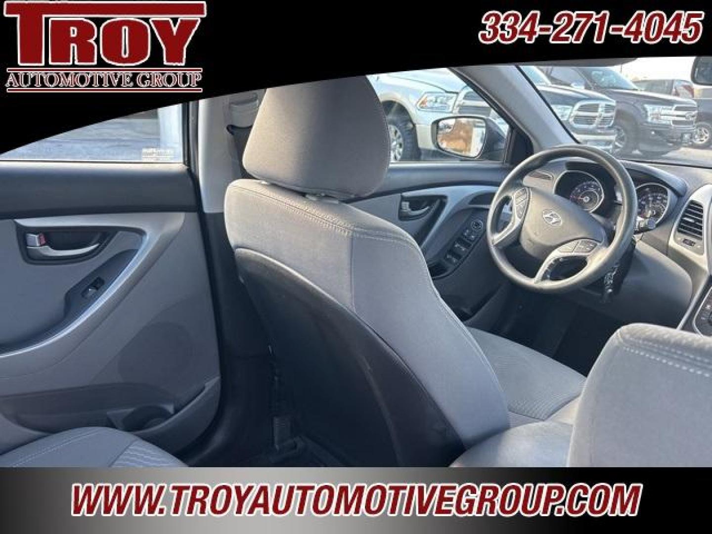 2015 Black Noir Pearl /Gray Hyundai Elantra SE (KMHDH4AE2FU) with an 1.8L I4 MPI DOHC 16V ULEV II 145hp engine, Automatic transmission, located at 6812 Atlanta Hwy, Montgomery, AL, 36117, (334) 271-4045, 32.382118, -86.178673 - Salvage title due to water damage!!<br>Nice car!!<br>New Tires!!<br>Back Up Camera!!<br>Steering Wheel Audio Controls!!<br> - Photo#25