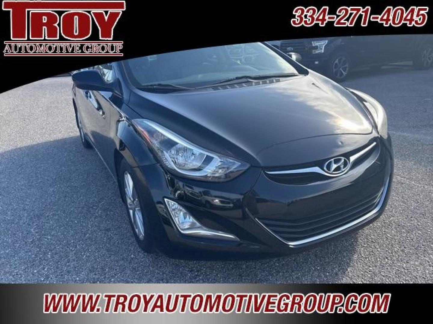 2015 Black Noir Pearl /Gray Hyundai Elantra SE (KMHDH4AE2FU) with an 1.8L I4 MPI DOHC 16V ULEV II 145hp engine, Automatic transmission, located at 6812 Atlanta Hwy, Montgomery, AL, 36117, (334) 271-4045, 32.382118, -86.178673 - Salvage title due to water damage!!<br>Nice car!!<br>New Tires!!<br>Back Up Camera!!<br>Steering Wheel Audio Controls!!<br> - Photo#5