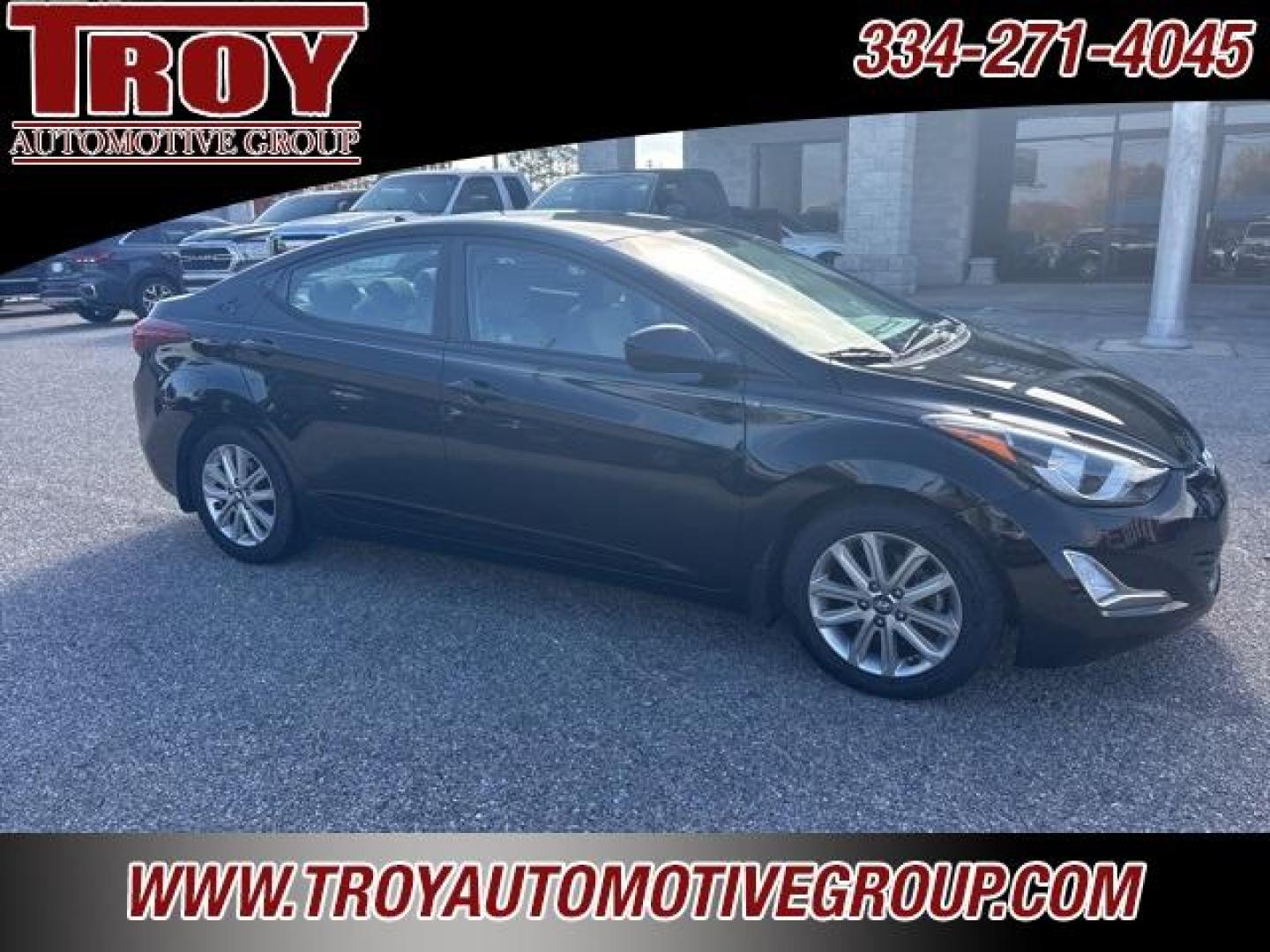 2015 Black Noir Pearl /Gray Hyundai Elantra SE (KMHDH4AE2FU) with an 1.8L I4 MPI DOHC 16V ULEV II 145hp engine, Automatic transmission, located at 6812 Atlanta Hwy, Montgomery, AL, 36117, (334) 271-4045, 32.382118, -86.178673 - Salvage title due to water damage!!<br>Nice car!!<br>New Tires!!<br>Back Up Camera!!<br>Steering Wheel Audio Controls!!<br> - Photo#7