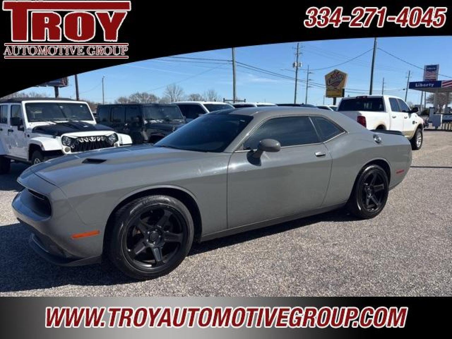 2019 Destroyer Gray Clearcoat /Black Dodge Challenger SXT (2C3CDZAG7KH) with an 3.6L V6 24V VVT engine, Automatic transmission, located at 6812 Atlanta Hwy, Montgomery, AL, 36117, (334) 271-4045, 32.382118, -86.178673 - Photo#16