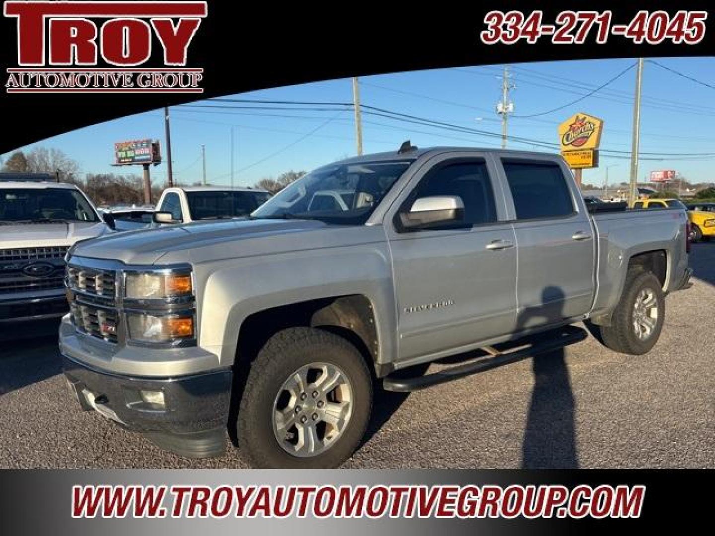 2015 Silver Ice Metallic /Black Chevrolet Silverado 1500 LT (3GCUKREC3FG) with an EcoTec3 5.3L V8 engine, Automatic transmission, located at 6812 Atlanta Hwy, Montgomery, AL, 36117, (334) 271-4045, 32.382118, -86.178673 - Heated Leather Seats!!<br>Power Driver Seat!!<br>Tow Package!!<br>Step Bars!!<br>Toolbox!! - Photo#3