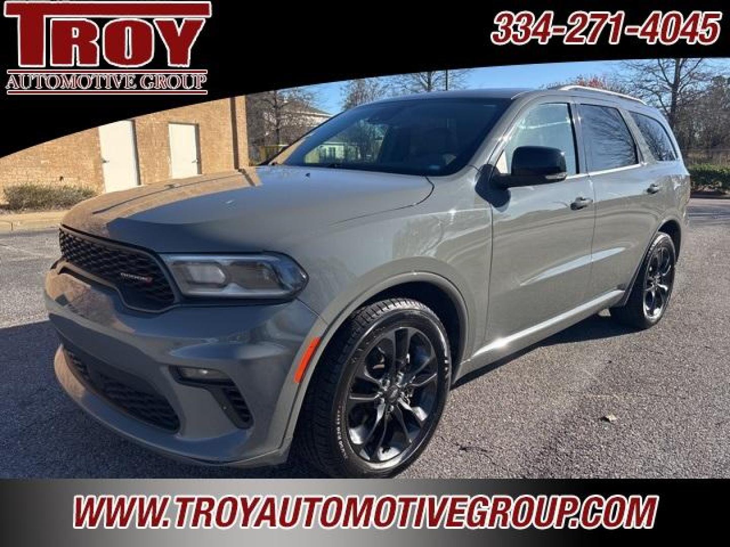 2021 Destroyer Gray Clearcoat /Black Dodge Durango GT Plus (1C4RDHDG1MC) with an 3.6L V6 24V VVT engine, Automatic transmission, located at 6812 Atlanta Hwy, Montgomery, AL, 36117, (334) 271-4045, 32.382118, -86.178673 - Power Sunroof!!!<br>2 nd Row Bucket Seats!!<br>Tow Package!!<br>New Tires!!<br>Destroyer Gray Clearcoat 2021 Dodge Durango GT Plus RWD 3.6L V6 24V VVT 8-Speed Automatic<br><br>Financing Available---Top Value for Trades.<br><br>19/26 City/Highway MPG - Photo#5