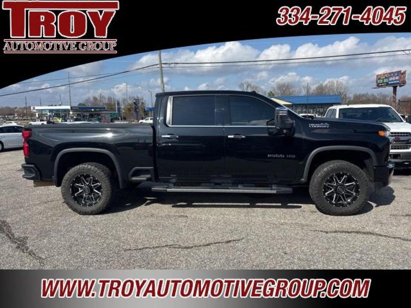 2021 Mosaic Black Metallic /Jet Black Chevrolet Silverado 2500HD High Country (1GC4YREY6MF) with an Duramax 6.6L V8 Turbodiesel engine, Automatic transmission, located at 6812 Atlanta Hwy, Montgomery, AL, 36117, (334) 271-4045, 32.382118, -86.178673 - Recent Arrival<br>Local Trade In!!<br>Technology Package!!<br>Power Sunroof!!<br>Heads Up Display!!<br>Flip Up Bed Cover!!<br><br><br>Mosaic Black Metallic 2021 Chevrolet Silverado 2500HD High Country 4WD Duramax 6.6L V8 Turbodiesel 10-Speed Automatic<br><br>Financing Available---Top Value for Trade - Photo#2