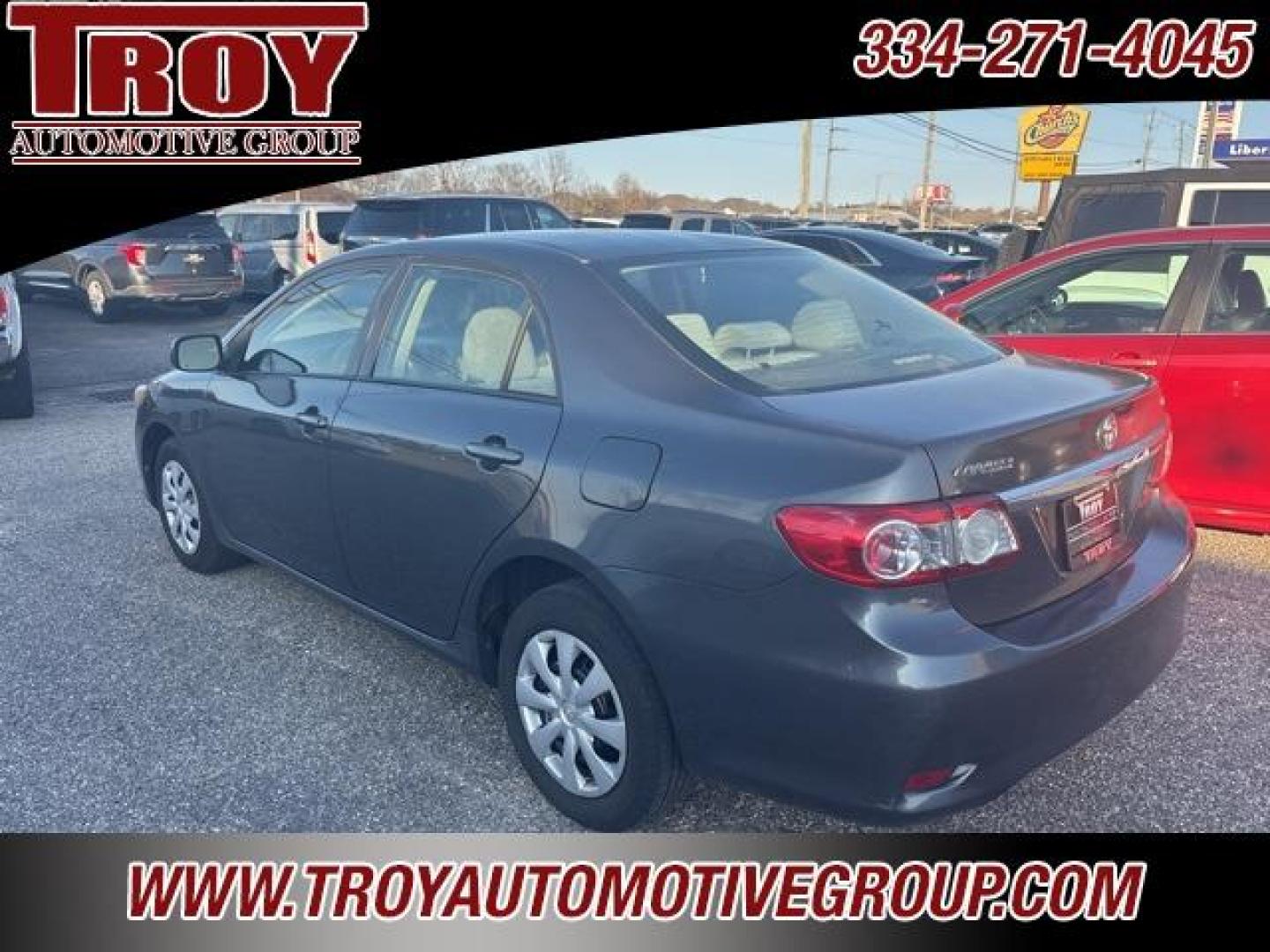 2011 Magnetic Gray Metallic /Ash Toyota Corolla (2T1BU4EE0BC) with an 1.8L I4 DOHC Dual VVT-i engine, Automatic transmission, located at 6812 Atlanta Hwy, Montgomery, AL, 36117, (334) 271-4045, 32.382118, -86.178673 - Photo#2