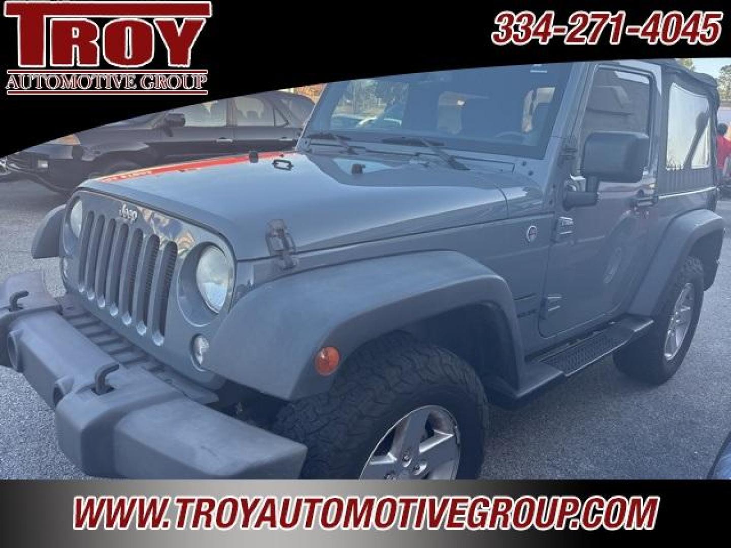 2014 Anvil Clear Coat /Black Jeep Wrangler Sport (1C4AJWAG8EL) with an 3.6L V6 24V VVT engine, Automatic transmission, located at 6812 Atlanta Hwy, Montgomery, AL, 36117, (334) 271-4045, 32.382118, -86.178673 - Power Windows and Locks!!<br>2-Master Remote Keys!!<br>Touch Screen Radio!! - Photo#9