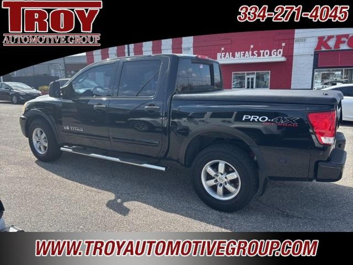 2011 Galaxy Black Metallic /Charcoal Nissan Titan PRO-4X (1N6BA0EC8BN) with an Endurance 5.6L V8 DOHC 32V engine, Automatic transmission, located at 6812 Atlanta Hwy, Montgomery, AL, 36117, (334) 271-4045, 32.382118, -86.178673 - Galaxy Black Metallic 2011 Nissan Titan PRO-4X 4WD Endurance 5.6L V8 DOHC 32V 5-Speed Automatic<br><br>Financing Available---Top Value for Trades. - Photo#10