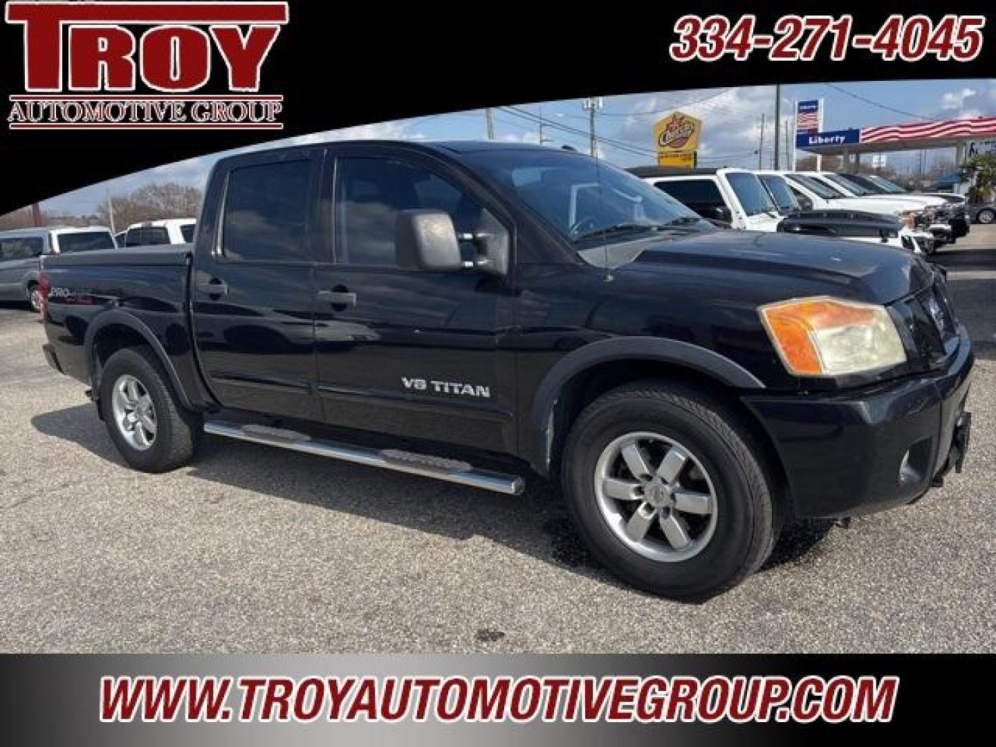 2011 Galaxy Black Metallic /Charcoal Nissan Titan PRO-4X (1N6BA0EC8BN) with an Endurance 5.6L V8 DOHC 32V engine, Automatic transmission, located at 6812 Atlanta Hwy, Montgomery, AL, 36117, (334) 271-4045, 32.382118, -86.178673 - Galaxy Black Metallic 2011 Nissan Titan PRO-4X 4WD Endurance 5.6L V8 DOHC 32V 5-Speed Automatic<br><br>Financing Available---Top Value for Trades. - Photo#4