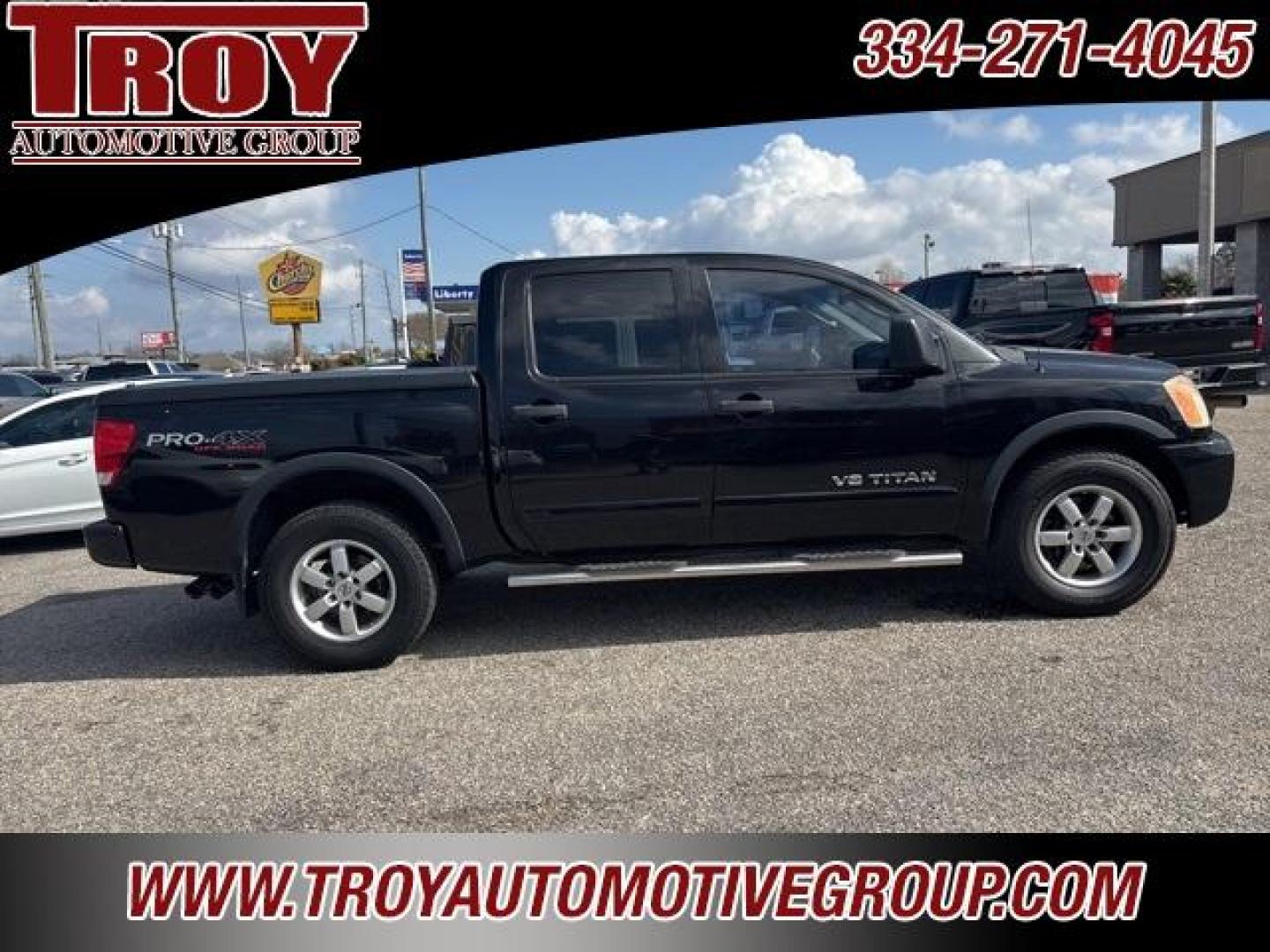 2011 Galaxy Black Metallic /Charcoal Nissan Titan PRO-4X (1N6BA0EC8BN) with an Endurance 5.6L V8 DOHC 32V engine, Automatic transmission, located at 6812 Atlanta Hwy, Montgomery, AL, 36117, (334) 271-4045, 32.382118, -86.178673 - Galaxy Black Metallic 2011 Nissan Titan PRO-4X 4WD Endurance 5.6L V8 DOHC 32V 5-Speed Automatic<br><br>Financing Available---Top Value for Trades. - Photo#5