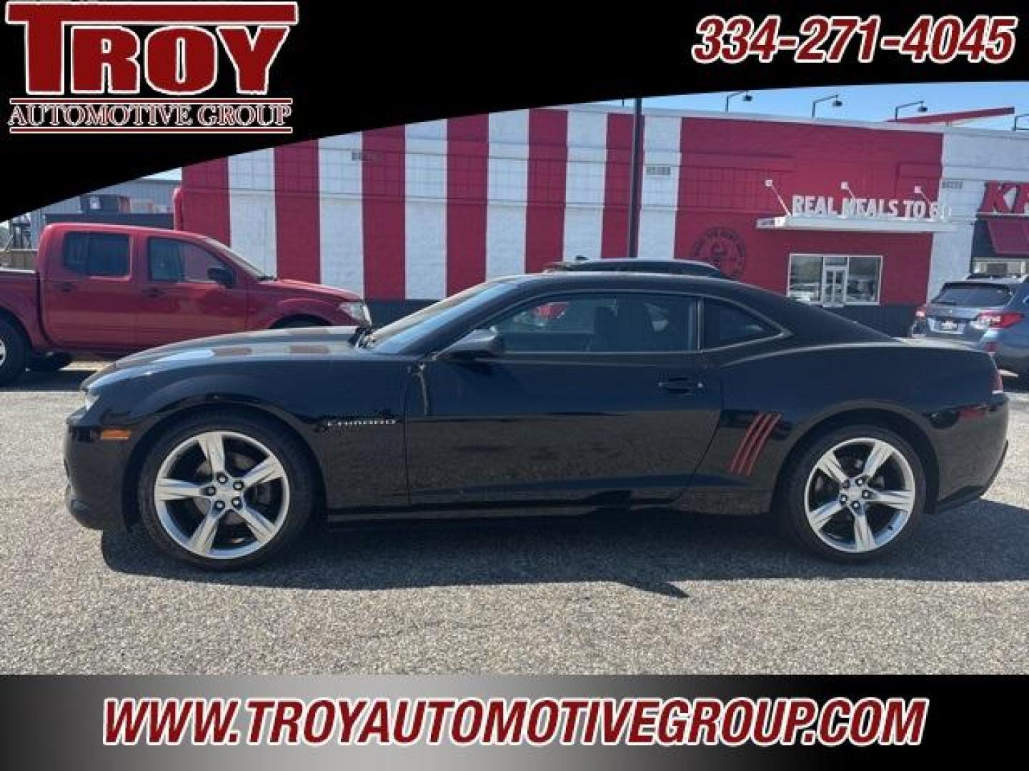 2014 Black /Black Chevrolet Camaro 2LS (2G1FA1E30E9) with an 3.6L V6 DGI DOHC VVT engine, Automatic transmission, located at 6812 Atlanta Hwy, Montgomery, AL, 36117, (334) 271-4045, 32.382118, -86.178673 - 20 Factory Offset S.S. Wheels - Photo#1