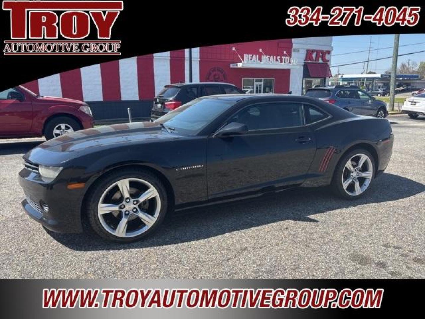 2014 Black /Black Chevrolet Camaro 2LS (2G1FA1E30E9) with an 3.6L V6 DGI DOHC VVT engine, Automatic transmission, located at 6812 Atlanta Hwy, Montgomery, AL, 36117, (334) 271-4045, 32.382118, -86.178673 - 20 Factory Offset S.S. Wheels - Photo#2