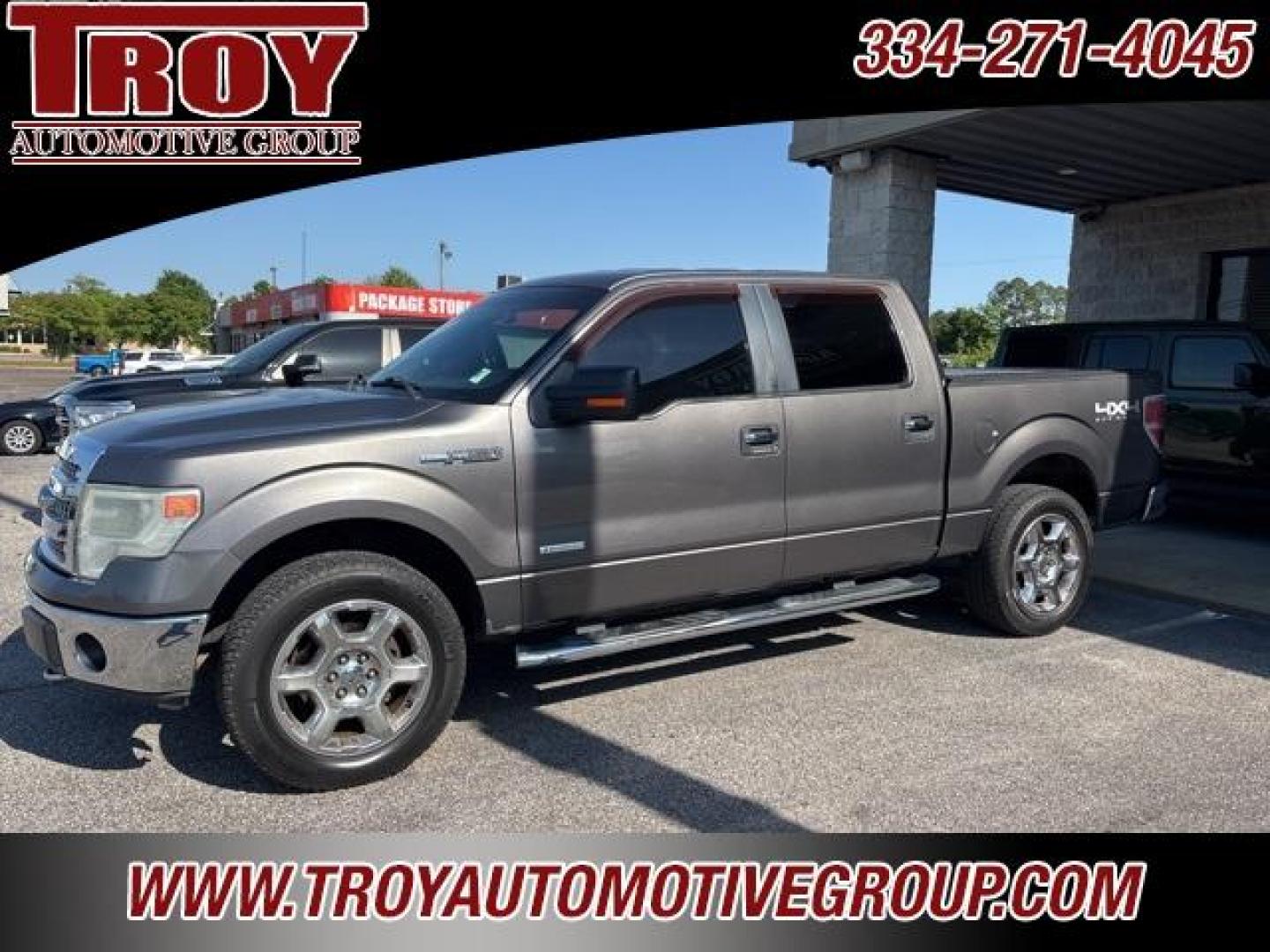 2014 Sterling Gray Metallic /Steel Gray Ford F-150 XLT (1FTFW1ET7EF) with an 3.5L V6 engine, Automatic transmission, located at 6812 Atlanta Hwy, Montgomery, AL, 36117, (334) 271-4045, 32.382118, -86.178673 - Leather Interior!!<br>Power Driver Seat!!<br>4 x 4 Off Road Package!!<br>Tow Package!!<br>2-Master Remote Entry Keys!!<br>Spay N Bed Liner!! - Photo#0